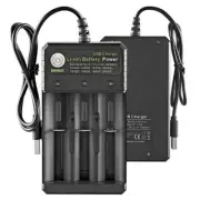 DC 5V 3-Slot USB Lithium Battery Charger Automatic Individual Charging Station