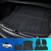 6pcs Weisshorn Car Rubber Floor Mats for Tesla Model 3 Trunk Toolbox Cargo Mat Carpet