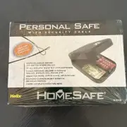 Helix HomeSafe Personal Safe w/Security Cable 4.75 x 6.5 x 2" #61019 sealed