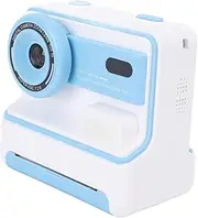 Instant Print Camera for Kids, Kids Camera Instant Print with 3 Rolls Print Paper, Front Rear Dual Cameras, Black and White Photo, Selfie Instant Camera for Kids Christmas (Light