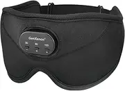 GenXenon Sleep Headphones Mask with Wireless Bluetooth 5.2, Silk Eye 3D Sleep Mask with 38 Soothing Sounds White Noise Sleeping Mask, 14 Hours Light Blocking Mask for Side Sleepers Man Women