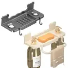 Waterproof Self-Adhesive Soap Holder Draining Bathroom Storage Shelf Body Wash