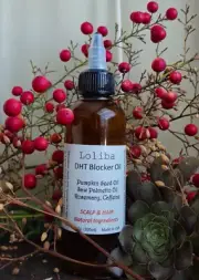 DHT Blocker Oil with Saw Palmetto, Pumpkin seed Oil, Caffeine (3.5 oz/100 ml)