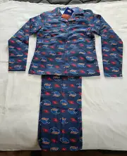 Adelaide Crows AFL AF9041S W20 Ladies 2 Piece Flannel Pyjama Set Size 8 New