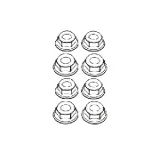 8PCS MJX 14210 1/14 RC Car Spare Parts M4 Nuts