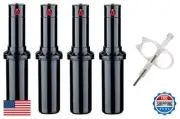 HUNTER PGP-adj Rotor Sprinkler Heads - 4 Pack - Includes Adjustment Tool