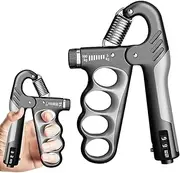 Grip Strength Trainer, Hand Grip Strengthener, Adjustable Resistance 11-220Lbs (5-100kg), Forearm Strengthener,Strength Training Grip Strengtheners
