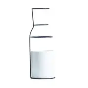 Black White Nordic Iron Vase Decor Vases