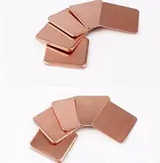 10pcs Pure Copper Heatsink,Copper Pad Shim Thermal Kit,Low Profile Copper Plate Cooler Heat Sink for Chipset GPU CPU Size 20mm x 20 MMX 0.3mm