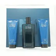 Davidoff Cool Water For Men - 3 Pc Gift Set Eau De Toilette Spray 75ml/2.5oz ...
