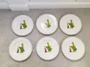 6 Dr Suess The Grinch and Max Side Plates How Grinch Stole Christmas