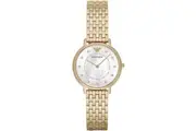 Emporio Armani AR11007 Two-Hand Gold-Tone Ladies Watch