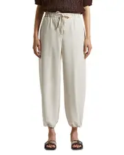 Peserico Wool Blend Tie Waist Joggers