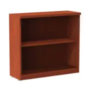 Alera Alera Valencia Series Bookcase, Two-Shelf, 31 3/4w x 14d x 29 1/2h, Med Ch