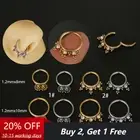 16G Zircon Nose Ring Nose Hoop Septum Piercing Tragus Helix Cartilage Earrings