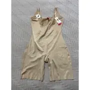 Spanx nude open bust suit compression garment size XL NWT