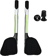 PLATT 3K Full Carbon Fiber TT Handlebars Bicycle Rest Put Aero Handlebar For Fiber MTB Mountain Road Bike 31.8mm (Green)