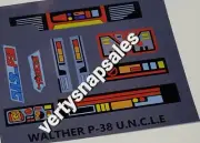 Transformers G1 Repro Stickers For GunRobo WALTHER P-38 U.N.C.L.E Megatron