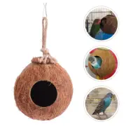 Bird Nesting Box Parrot Hut Hanging Bird Cage Parrot Hanging House