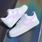 Air Force 1 Custom Retro Shoes Two Tone Light Purple Sneaker Mens Womens Kids