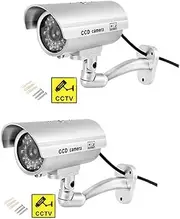 Surveillance Recorder 2Pcs/Lot Camera Simulation Bullet Dummy Camera Waterproof CCTV Security Outdoor Home Surveillance Drop Shipping