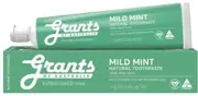 GRANTS OF AUSTRALIA Natural Toothpaste Mild Mint with Aloe Vera 110g
