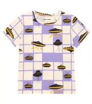 [Mini Rodini] Mini Rodini Printed cotton jersey T-shirt M 6/9 purple
