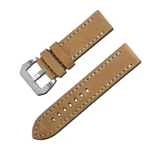 Watchband / 經典復刻時尚指標加厚版牛皮錶帶 駝色