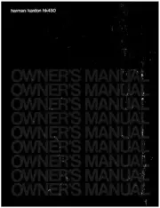 Harman Kardon HK-450 Receiver Owners Manual