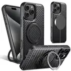 Magnetic Ring Stand Case For iPhone 16 Pro Max 15 14 13 12 w/ Screen Protector