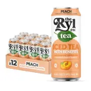 Ryl Iced Tea, Peach, Antioxidant Superblend, Zero Sugar, Low Carb, Zero Calor...