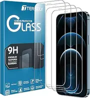 T Tersely [4 Pack] Screen Protector for Apple iPhone 12 Mini (5.4 inch), 9H Hardness Case Friendly Tempered Glass Film, Anti-Scratch HD Clear