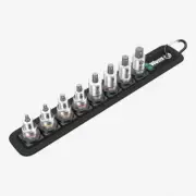 Wera 003971 Belt 2 Zyklop 3/8" Drive In-Hex-Plus Bit Socket Set with Holding Fun
