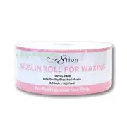 Cre8tion Muslin Wax Strips Roll 3.5" Applicators Waxing Hair Removal 100 Yards