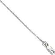 [JewelryWeb] 925 Sterling Silver .95mm Round Franco Chain Ankle Bracelet Anklet for Women and Men