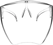 Face Shield Mask Anti-Fog Full Coverage - Reusable Plastic Splash Guard for Women/Men/Kids (Glasses-Compatible)‌