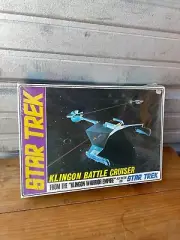 Vintage 1968 AMT S952 Star Trek Klingon Battle Cruiser Model Kit SEALED Long Box
