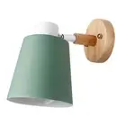 Modern Wooden Wall Mounted Bedside Sconce LED Light Steering Head Stair Lamp 82