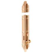 15cm Victorian Barrel Bolt, Polished Brass