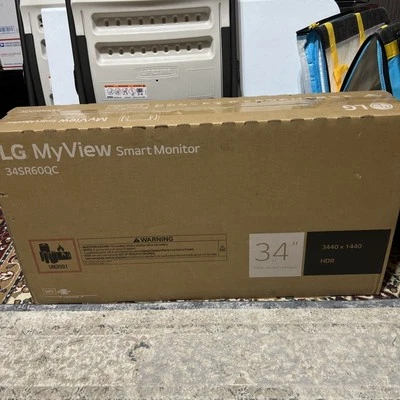 LG 34SR60QC-W 34-inch QHD (3440x1440) Curved Smart Monitor with Streaming