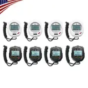 Handheld Digital Stopwatch Chronograph Sport Training Timers Stop Watch