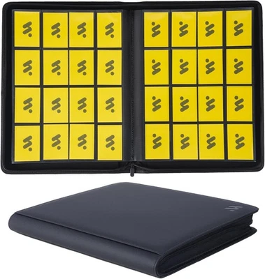 Premium 1000+ Pockets Card Binder,16 Pockets Trading Card Binder Ringless Side