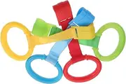 RORPOIR 3sets Pull Rings Newborn Crib Hanging Rings Toddler Walking Assist Toys 4pcs*3