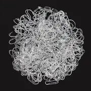 WANBY Elastic Hair Bands for Women 750 Pcs Hair Ties Bands Soft Elastics Ponytail Holders Hair Ties for Girls Toddler (Clear)