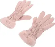 [MOTHNUR] 1 Pair Soft Thermal Touchscreen Gloves for Women Windproof Winter Gloves with Lining for Outdoor Activities Like Cycling and Hiking Comfortable Design
