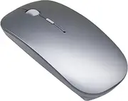 Rechargeable Quiet Wireless Bluetooth Mouse - Tsmine Slim Gaming Mouse Computer Mouse Compatible with PC MacBook Pro MacBook Air MacBook iMac Desktop and Laptop - Space Gray