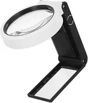 Magnifying Lamp with Light Folding Magnifier for Crafts Sewing Jewelry Making Table Base Holder Magnification for Reading and Repairs