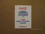 North Atlantic League Newark Barge Bandits Vintage Defunct 1996 Pocket Schedule