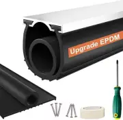 Garage Door Seals Bottom Rubber - 16.5FT Garage Door Bottom Seal with Pre-Dri...