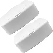 TINEASUR 2pcs Wipes Dispenser with Lid Refillable Wipe Holder for Home Tissue Case with Non Slip Bottom for Cleaning for Kitchen Bathroom Use